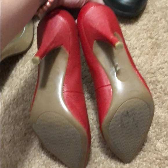 Red Michael Kors Heels - Picture 3 of 3